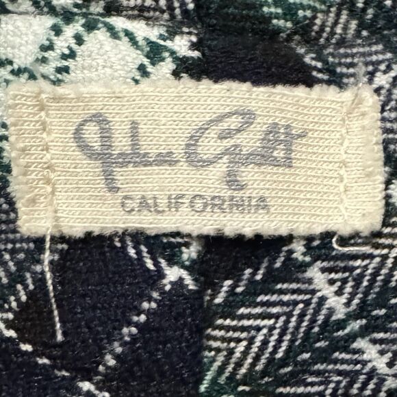 Brandy Melville John Galt High Rise Trousers Pants One Size Plaid Green Checker - Picture 3 of 8